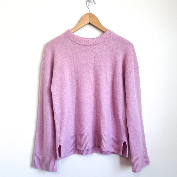 Reformation Calloway Regenerative Crew Wool Sweater Size XS Pink Oversized Boxy - Picture 1 of 8